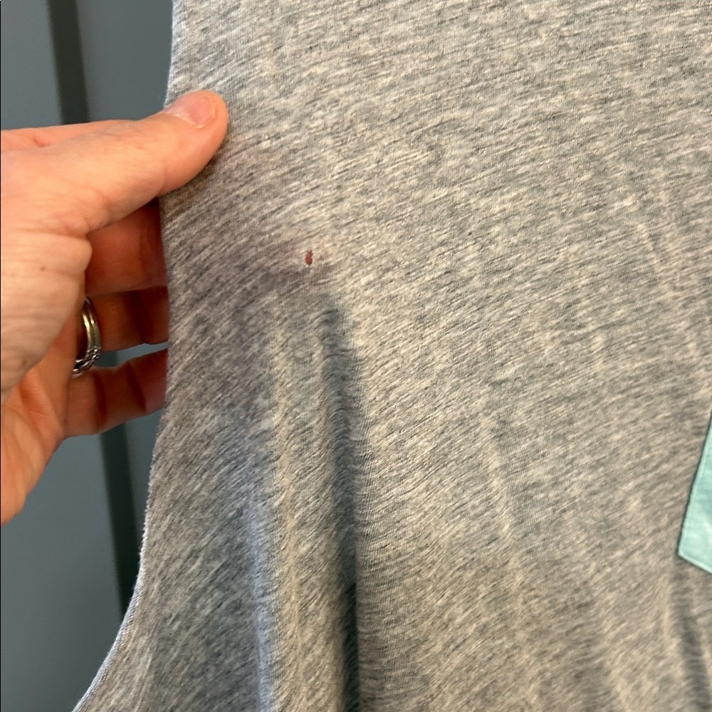 PINK Victoria's Secret Gray and Light Blue Tank size medium - Picture 5 of 8